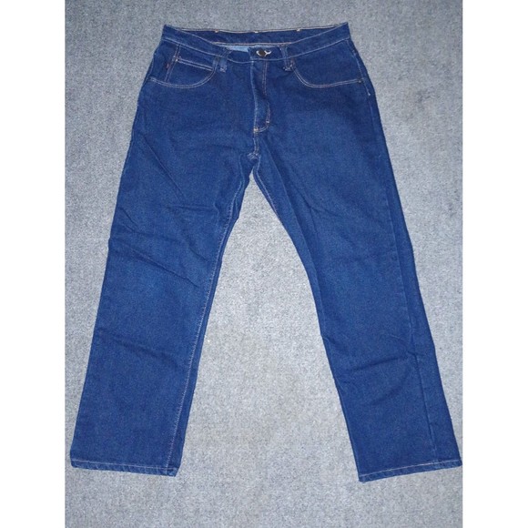 Men's Red Kap Dark Blue Straight Leg Denim Jeans Work Pants NWOT 34x30 - Picture 1 of 5